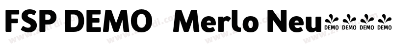 FSP DEMO   Merlo Neu字体转换